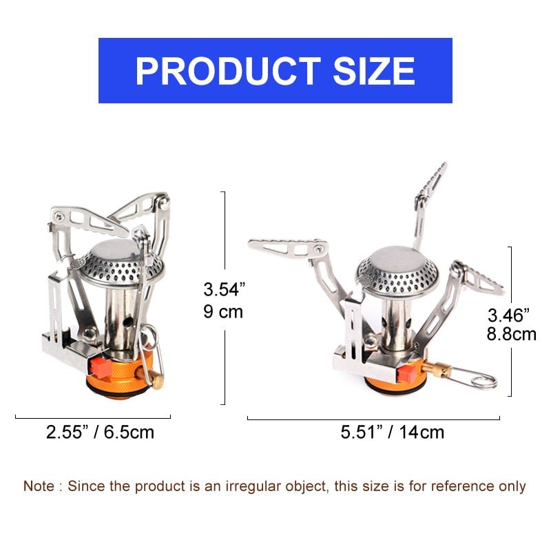 Camping One-piece Gas Stove Heater Tourist Burner Foldable Outdoor Picnic Kitchen Equipment Supplies Survival Furnace-4