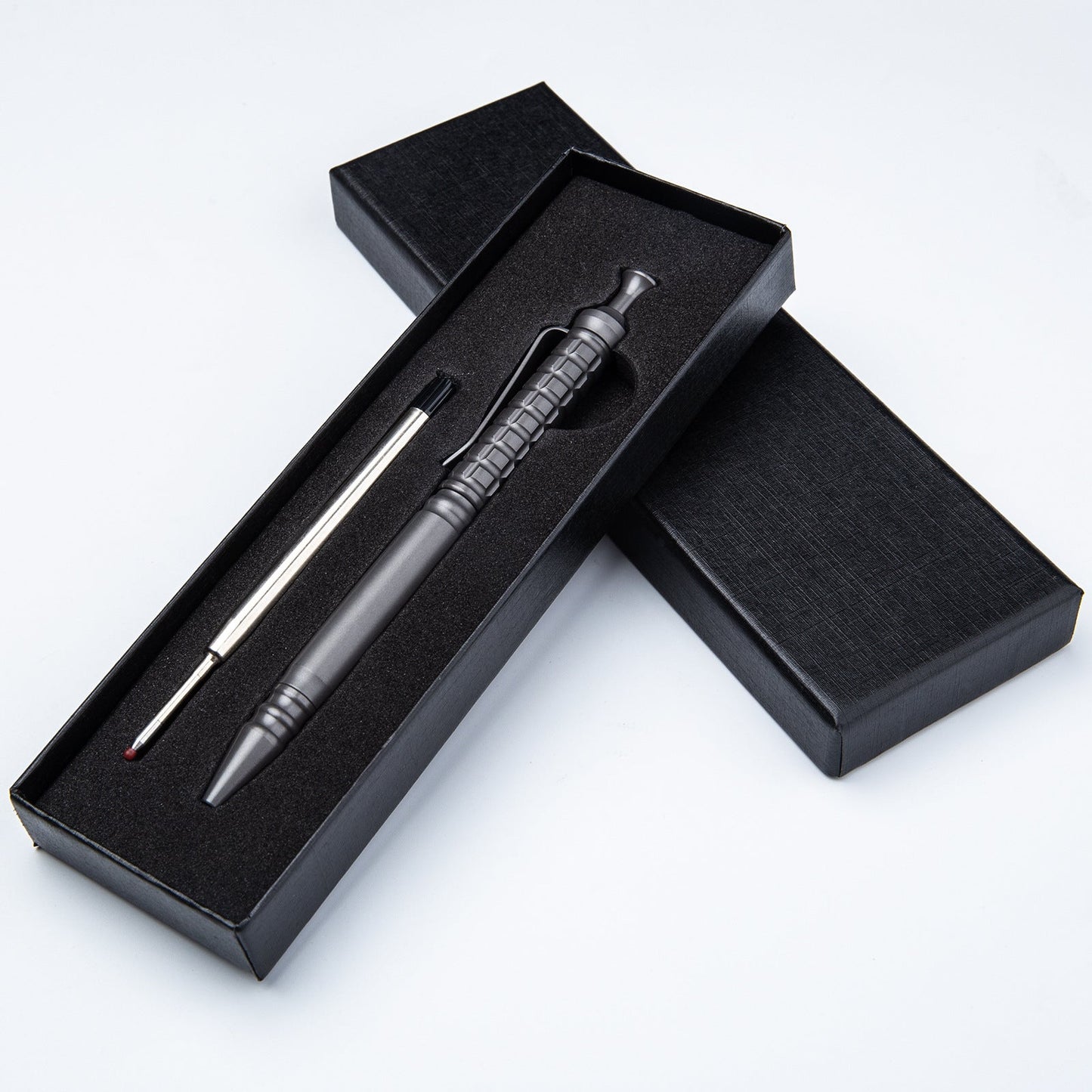 Mini Titanium Pen EDC Gadget Keychain Ballpoint Pen Practical Tactical Pen Outdoor Camping Hiking Cycling Equipment-3