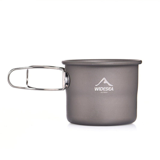 Camping Mug Outdoor Coffee Tea Aluminum Cup Tourism Tableware Picnic Cooking Supplies Equipment Tourist Trekking Hiking-0